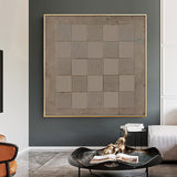 Wabi-sabi Brown Minimalist Wall Art Rich 3D Textured Canvas Art Minimalist Wall Art