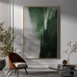 Green Canvas Painting Acrylic Large Vertical Green Wall Art Canvas Abstract Wall Art For Living Room