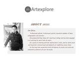 Square Grey And Rust Abstract Canvas Art Contemporary Textured Painting