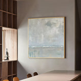 Modern Green Thick Texture Art Painting Abstract Wall Art Light Green Canvas Wall Art For Livingroom