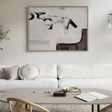 Gray and Brown Minimalist Painting Original Abstract Painting Art Textured Painting Abstract Art For Sale