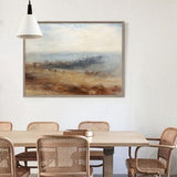 Modern Abstract Art Seascape Cnvans Wall Art Contemporary Large Abstract Coastal Painting