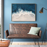 Extra Large Beach Canvas Art Abstract Coastal Wall Art Modern Seascape Paintings