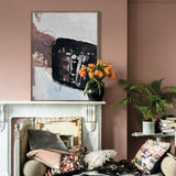 Large Grey Abstract Acrylic Painting Grey Black Abstract Canvas Wall Art Grey Abstract Art For Livingroom