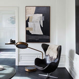 Large Black Beige Artwork Textured Abstract Wall Art Abstract Acrylic Painting Canvas Livingroom Artworks