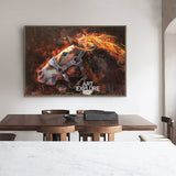 Large Brown Horse Painting Horse Livingroom Canvas Wall Art Running Horse Painting For Sale