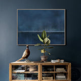 Blue Modern Abstract Art Large Abstract Wall Art Livingroom Canvas Art Painting For Sale