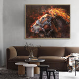 Large Brown Horse Painting Horse Livingroom Canvas Wall Art Running Horse Painting For Sale
