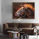Large Brown Horse Painting Horse Livingroom Canvas Wall Art Running Horse Painting For Sale