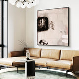 Modern Abstract Wall Art Unfussy Beige Painting Large Abstract Wall Art Painting For Sale