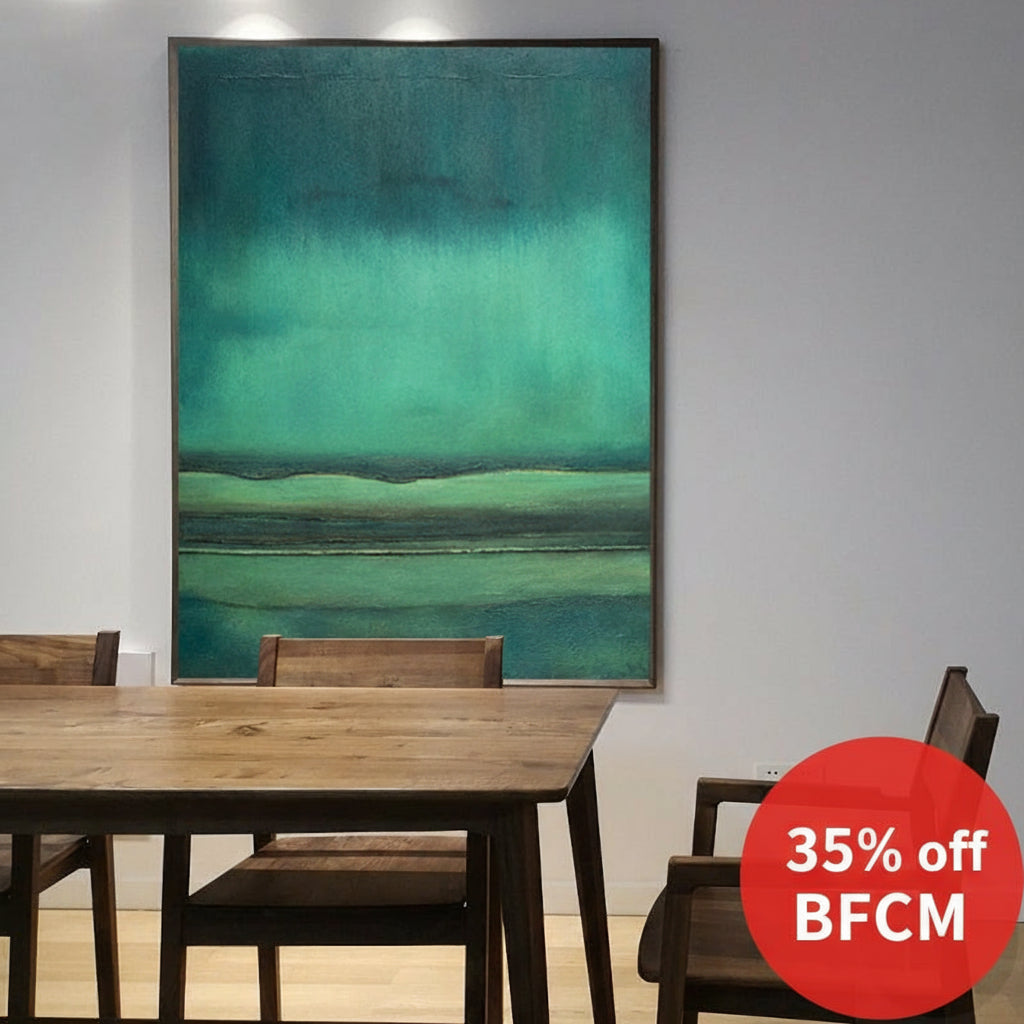 Large Green Abstract Canvas Wall Art Oil Painting On Canvas Modern Art Contemporary Art