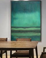 Large Green Abstract Canvas Wall Art Oil Painting On Canvas Modern Art Contemporary Art