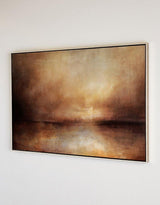 Impressionist Seascape Paintings Large Beach Canvas Wall Art Modern Beach Art