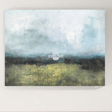 Green Abstract Landscape Art Big Wall Painting Oversized Framed Wall Art