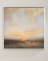 Abstract Landscape Art Square Sunset Canvas Art Modern Abstract Art