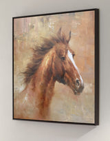 Wild Horse Painting Canvas Large Horse Wall Art Oversized Horse Art