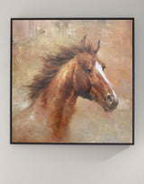 Wild Horse Painting Canvas Large Horse Wall Art Oversized Horse Art
