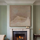 Brown Minimalist Brown Wall Art 3d Texture Canvas wall art Wabi-sabi Brown Abstract Painting