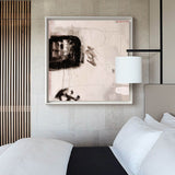 Modern Abstract Wall Art Unfussy Beige Painting Large Abstract Wall Art Painting For Sale