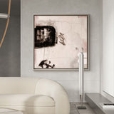 Modern Abstract Wall Art Unfussy Beige Painting Large Abstract Wall Art Painting For Sale