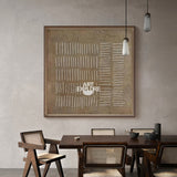 Wabi-Sabi Brown Texture Wall Art Brown Abstract Painting Neutral Canvas Art Minimalist Art