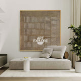Wabi-Sabi Brown Texture Wall Art Brown Abstract Painting Neutral Canvas Art Minimalist Art