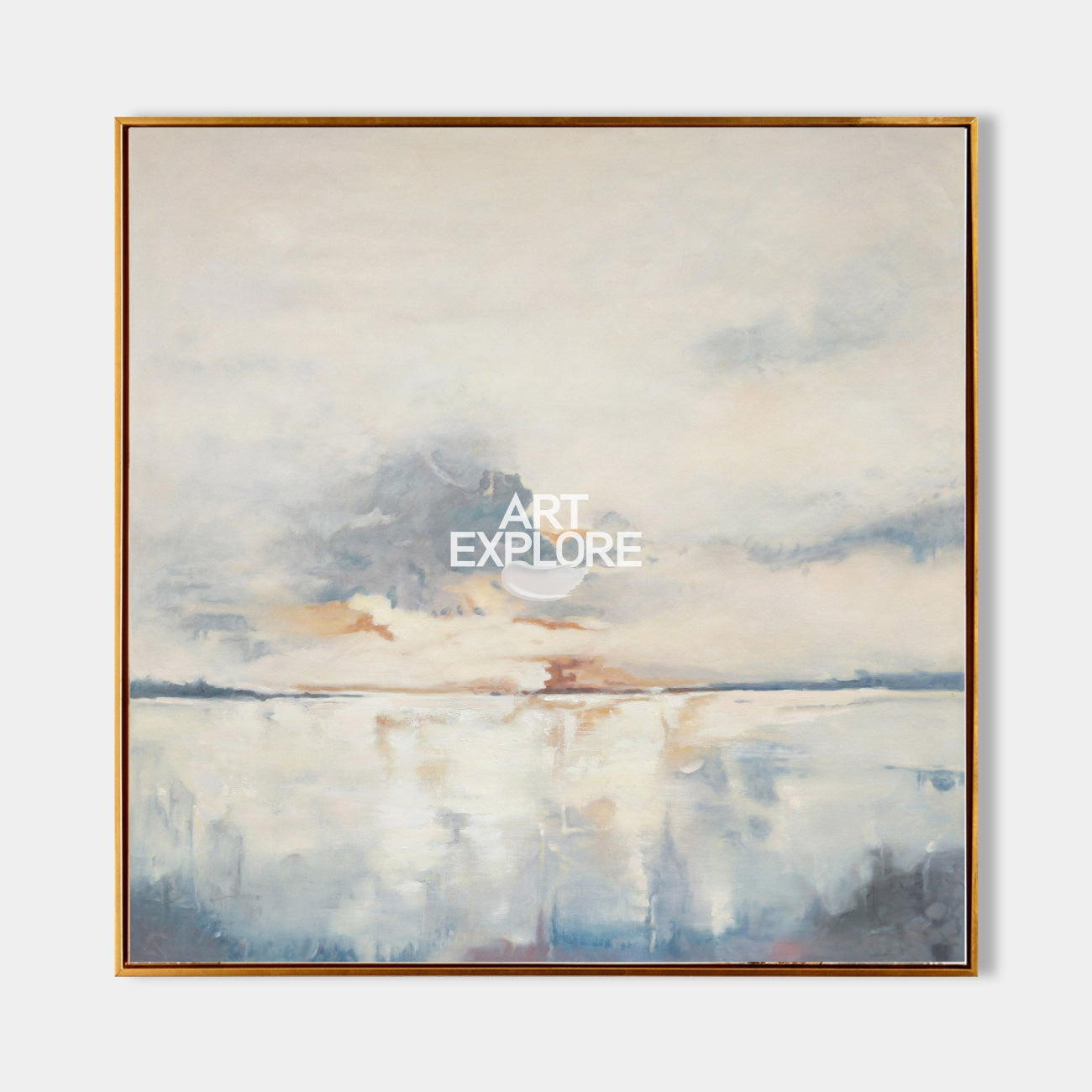 Oversize Blue Abstract Canvas Art Original Abstract Paintings For Sale