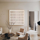 Wabi-sabi Beige Minimalist Art Beige Rich Textured Canvas Art Minimalist Wall Art For Sale