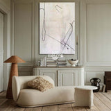 White Abstract Painting White Minimalist Painting Large White Abstract Painting For Home Decor