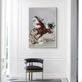 Rich Textured Running Horse Wall Art Modern Horse Textured Canvas Wall Art Horse Acrylic Painting For Sale