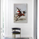 Rich Textured Running Horse Wall Art Modern Horse Textured Canvas Wall Art Horse Acrylic Painting For Sale