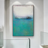 Blue Minimalist Acrylic Painting On Canvas Extra Large Minimal Canvas Art Abstract Minimalist Modern Wall Art