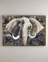 Elephant Wall Art African Elephant Paintings On Canvas Large Elephant Painting