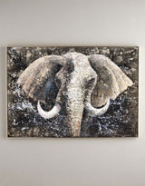 Elephant Wall Art African Elephant Paintings On Canvas Large Elephant Painting