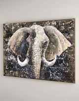 Elephant Wall Art African Elephant Paintings On Canvas Large Elephant Painting