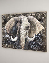 Elephant Wall Art African Elephant Paintings On Canvas Large Elephant Painting