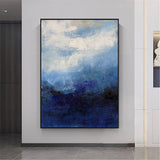 Large Sky And Sea Painting Original Large Seascpae Canvas Painting Coastal Painting Textured Beach Painting Wall Painting For Living Room