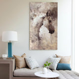 Large Arabian Horse Wall Art Huge Horse Oil Painting For Sale Modern Running Horse Painting On Canvas