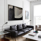 Black And Grey Wall Art Abstract Acrylic Art Canvas Painting For Living Room Painting Ideas On Home Decor