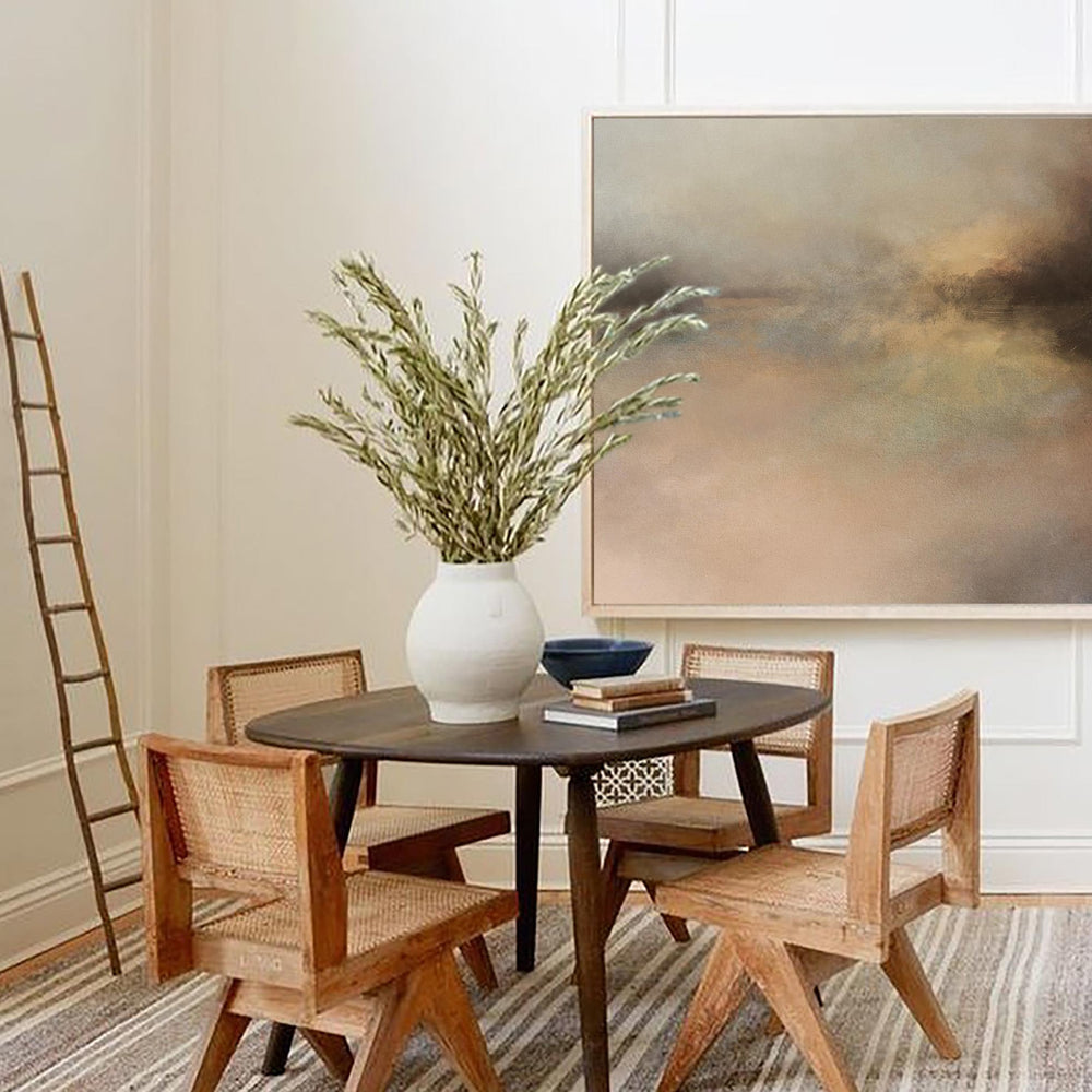 Large abstract landscape painting on canvas contemporary landscape oil painting japandi home decor painting