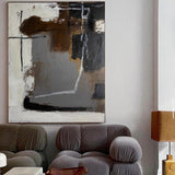 Large Black And Brown Artwork Oversized Framed Wall Art Large Wall Art