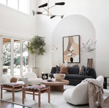 Modern Minimalist Painting Black And White Cool Line Abstract Minimalist Painting For Home Decor