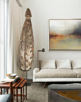 Modern luxury grey and brown scenery paintings acrylic landscape painting european decorative painting