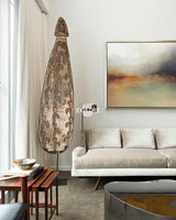 Modern luxury grey and brown scenery paintings acrylic landscape painting european decorative painting