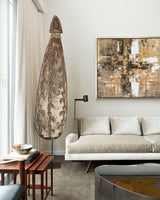 large abstract wall art original hand-painted painting for sale modern abstract art for japandi interior