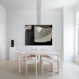 Black And Grey Wall Art Abstract Acrylic Art Canvas Painting For Living Room Painting Ideas On Home Decor