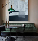 Extra large black and brown minimalist abstract artabstract acrylic painting for living room