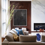 extra large wall art black textured abstract art large canvas art for living room