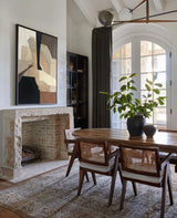 black and brown abstract acrylic painting large canvas art for living room abstract art for sale