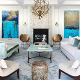 blue abstract wall art abstract canvas wall art abstract wall painting